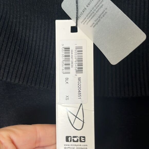 MINKPINK: KAIA KNIT MIDI SWEATER DRESS - BLACK NEW NWT - Picture 8 of 10